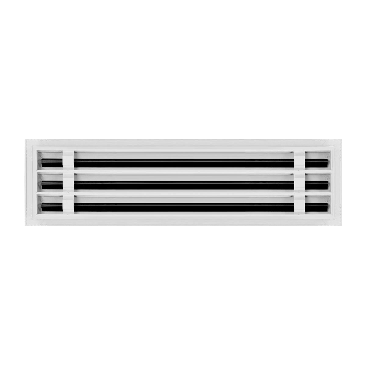 BUILDMART 22x6 Black Modern AC Vent Cover – Linear Slot Diffuser For Ceilings, Walls & Floors (Texas Buildmart)