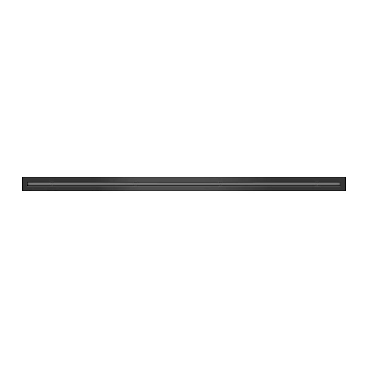 BUILDMART 72" Linear Slot Diffuser (1 Slot) Single Slot Black