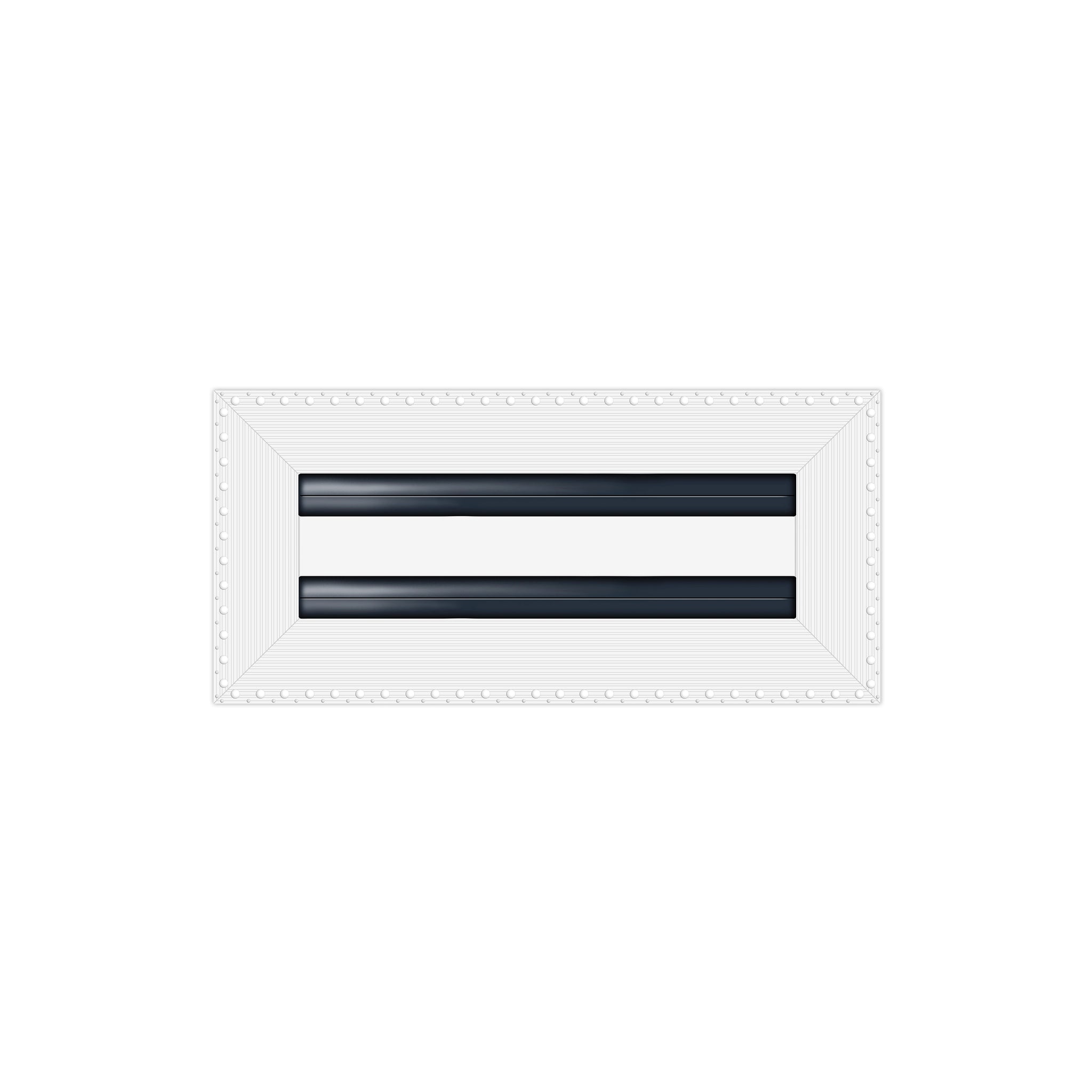 BUILDMART - 10x4 MUD-IN Air Vent Cover - Drywall MUD IN White Air Vent - MUD Linear Slot Diffuser - Register Grille for Ceiling and Walls - Texas Buildmart