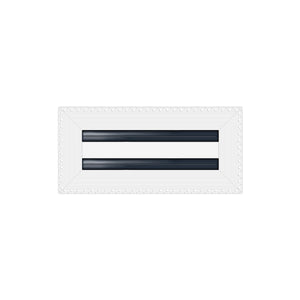 BUILDMART - 10x4 MUD-IN Air Vent Cover - Drywall MUD IN White Air Vent - MUD Linear Slot Diffuser - Register Grille for Ceiling and Walls - Texas Buildmart