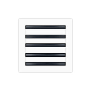 BUILDMART - 10x10 White Modern Air Vent Cover - Decorative White Air Vent - Standard Linear Slot Diffuser - Register Grille for Ceiling, Walls & Floors - Texas Buildmart