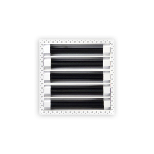 BUILDMART - 10x10 MUD-IN Air Vent Cover - Drywall MUD IN White Air Vent - MUD Linear Slot Diffuser - Register Grille for Ceiling and Walls - Texas Buildmart