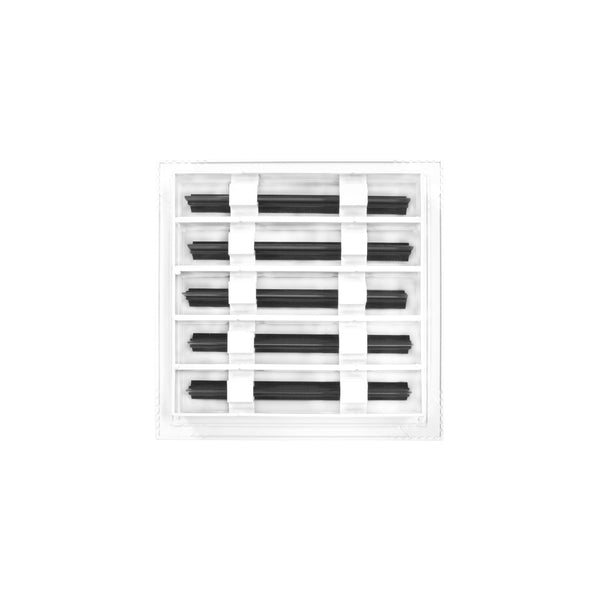 BUILDMART - 10x10 Modern Air Vent Cover - Decorative White Air Vent - Standard Linear Slot Diffuser - Register Grille for Ceiling, Walls & Floors - Texas Buildmart