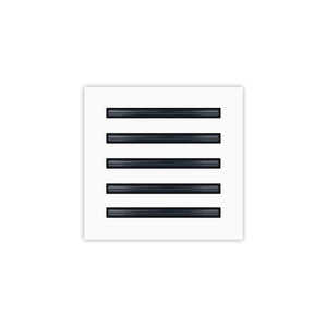 BUILDMART - 10x10 Modern Air Vent Cover - Decorative White Air Vent - Standard Linear Slot Diffuser - Register Grille for Ceiling, Walls & Floors - Texas Buildmart