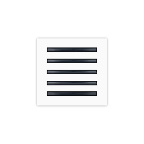 BUILDMART - 10x10 Modern Air Vent Cover - Decorative White Air Vent - Standard Linear Slot Diffuser - Register Grille for Ceiling, Walls & Floors - Texas Buildmart