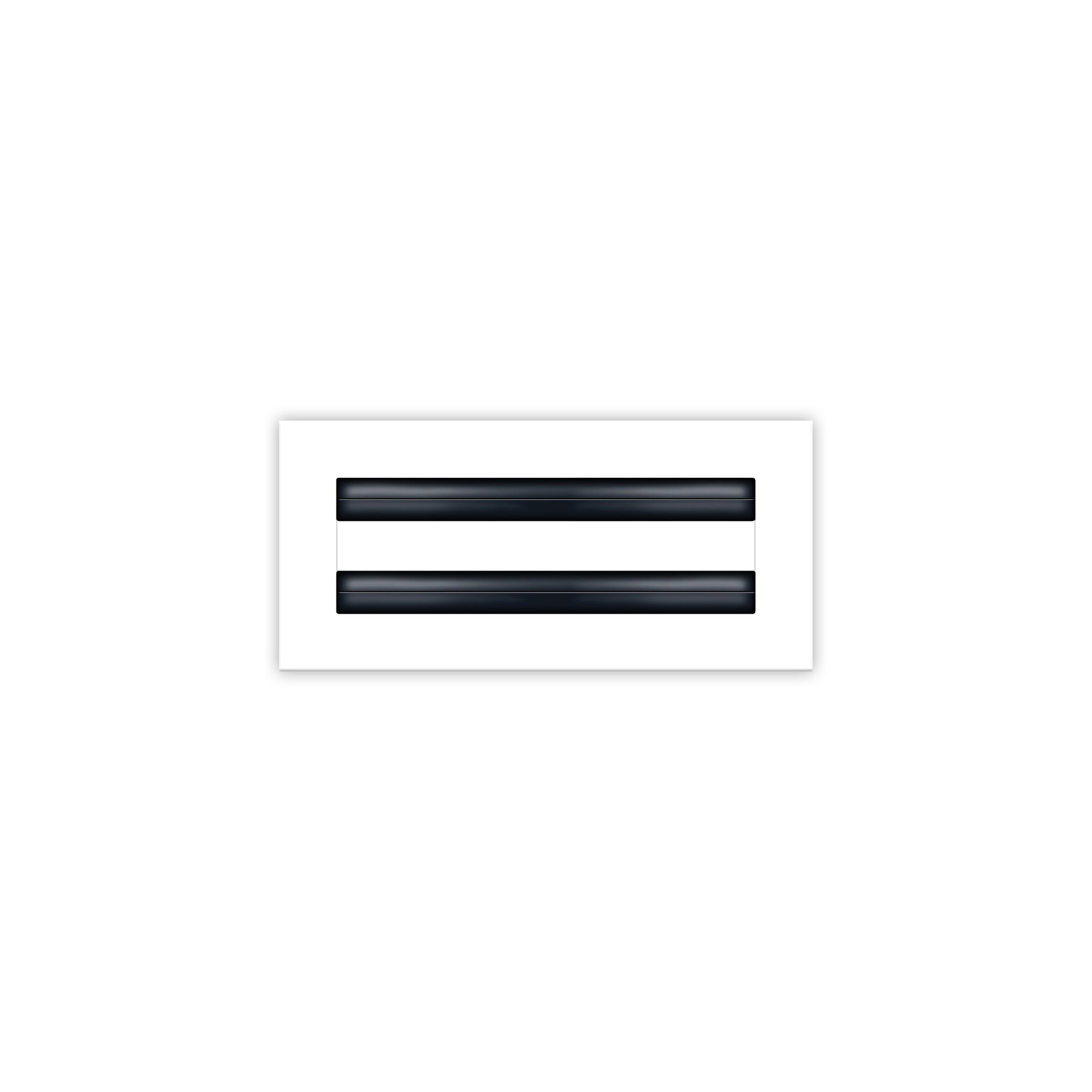 BUILDMART - 10x4 White Modern AC Vent Cover - Decorative Air Vent - Standard Linear Slot Diffuser - Register Grille for Ceiling, Walls & Floors - Texas Buildmart