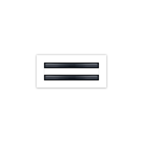 BUILDMART - 10x4 White Modern AC Vent Cover - Decorative Air Vent - Standard Linear Slot Diffuser - Register Grille for Ceiling, Walls & Floors - Texas Buildmart