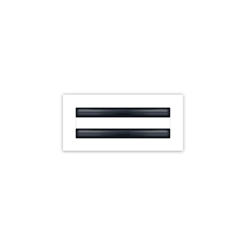 BUILDMART - 10x4 White Modern AC Vent Cover - Decorative Air Vent - Standard Linear Slot Diffuser - Register Grille for Ceiling, Walls & Floors - Texas Buildmart