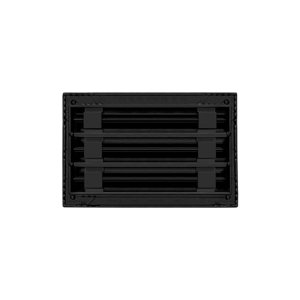 Back of 10x6 Modern Air Vent Cover Black - 10x6 Standard Linear Slot Diffuser Black - Texas Buildmart
