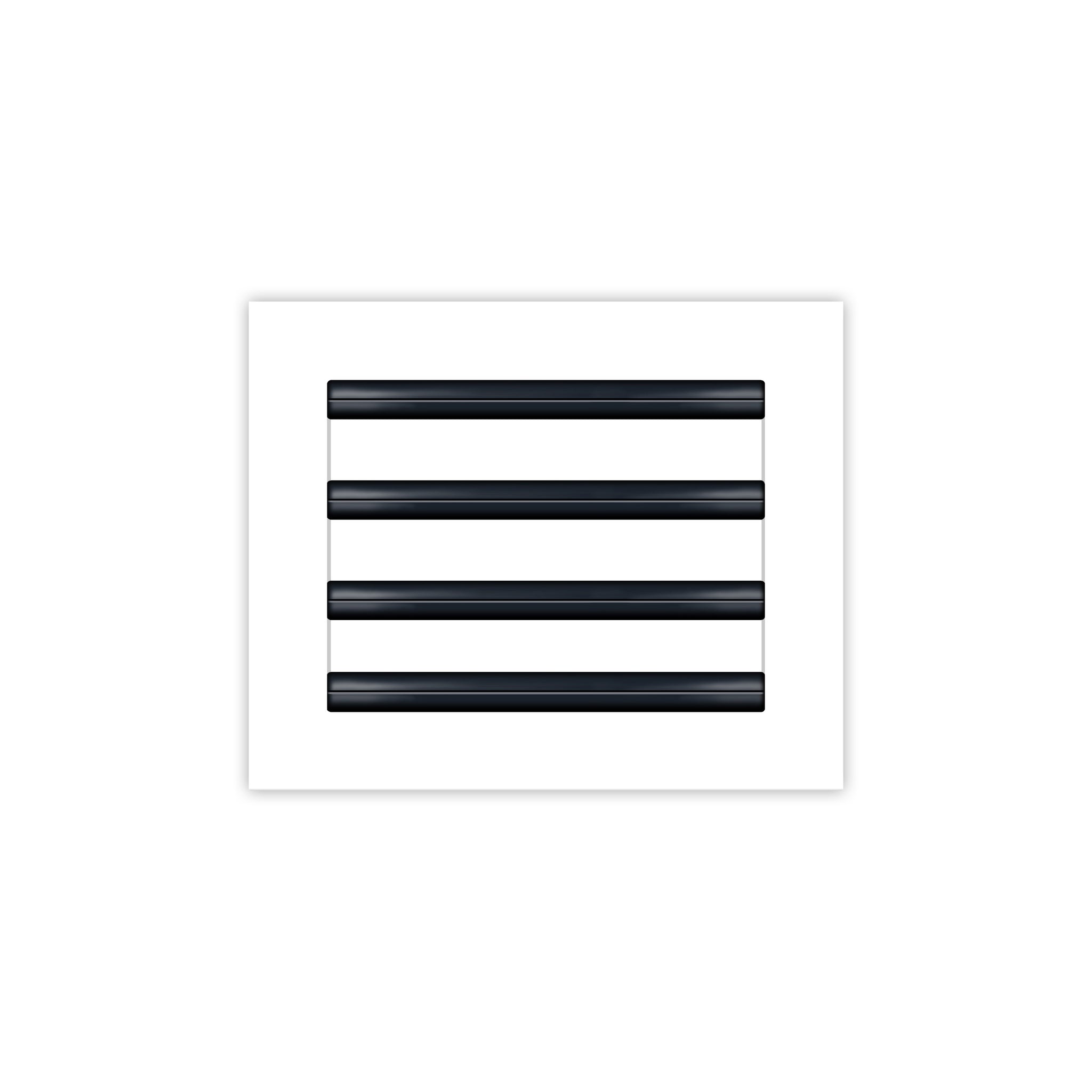 BUILDMART - 10x8 White Modern AC Vent Cover - Decorative Air Vent - Standard Linear Slot Diffuser - Register Grille for Ceiling, Walls & Floors - Texas Buildmart