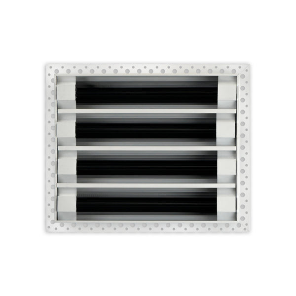 BUILDMART - 10x8 MUD-IN Air Vent Cover - Drywall MUD IN White Air Vent - MUD Linear Slot Diffuser - Register Grille for Ceiling and Walls - Texas Buildmart