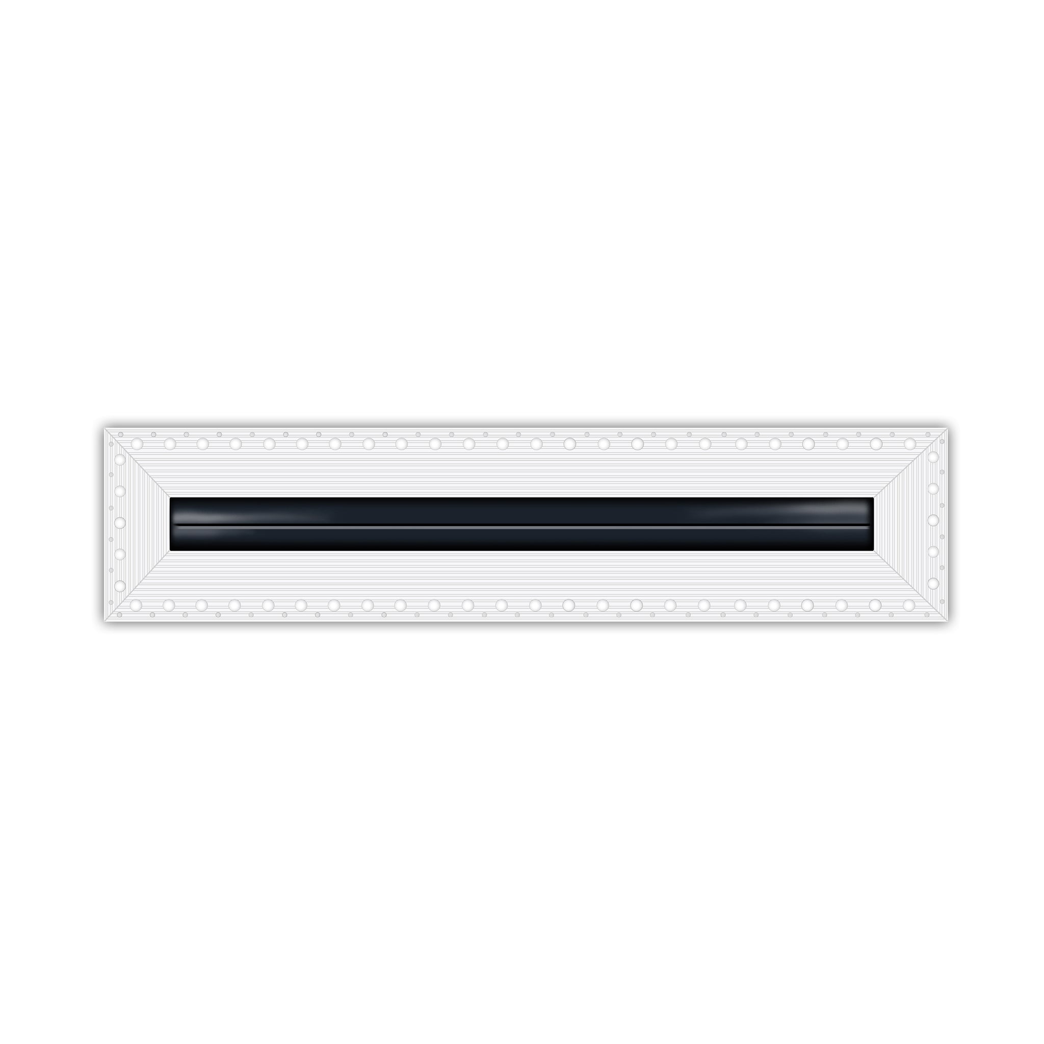BUILDMART - 12" Mud-In Linear Slot Diffuser - 1 Slot -  Air Vent Cover - Drywall MUD IN White Air Vent - MUD Linear Slot Diffuser - Register Grille for Ceiling and Walls - Texas Buildmart