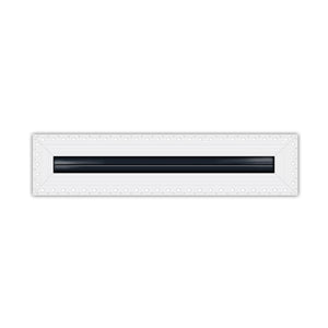 BUILDMART - 12" Mud-In Linear Slot Diffuser - 1 Slot -  Air Vent Cover - Drywall MUD IN White Air Vent - MUD Linear Slot Diffuser - Register Grille for Ceiling and Walls - Texas Buildmart