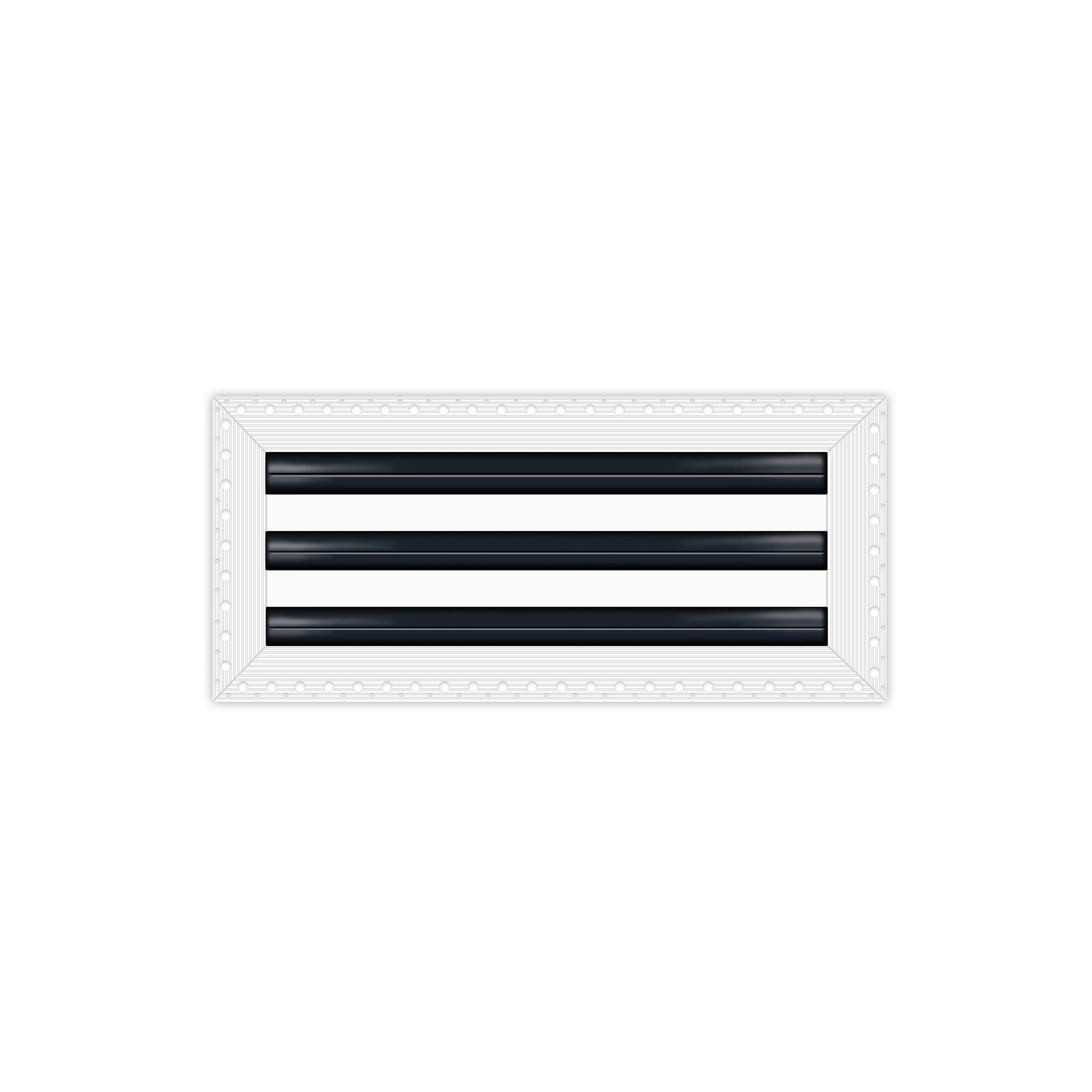 BUILDMART - 12" Mud-In Linear Slot Diffuser - 3 Slot -  Air Vent Cover - Drywall MUD IN White Air Vent - MUD Linear Slot Diffuser - Register Grille for Ceiling and Walls - Texas Buildmart