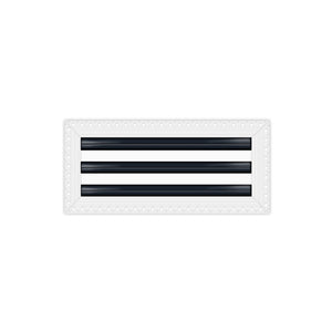 BUILDMART - 12" Mud-In Linear Slot Diffuser - 3 Slot -  Air Vent Cover - Drywall MUD IN White Air Vent - MUD Linear Slot Diffuser - Register Grille for Ceiling and Walls - Texas Buildmart