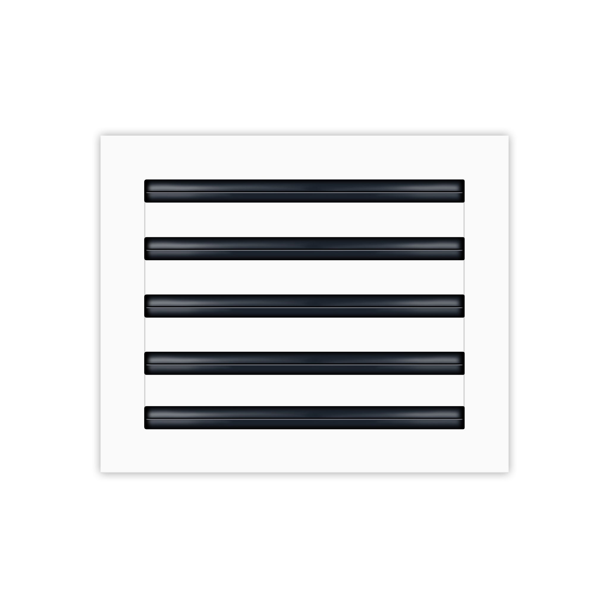 BUILDMART - 12x10 White Modern AC Vent Cover - Decorative Air Vent - Standard Linear Slot Diffuser - Register Grille for Ceiling, Walls & Floors - Texas Buildmart