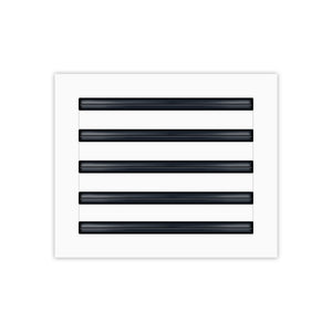 BUILDMART - 12x10 White Modern AC Vent Cover - Decorative Air Vent - Standard Linear Slot Diffuser - Register Grille for Ceiling, Walls & Floors - Texas Buildmart