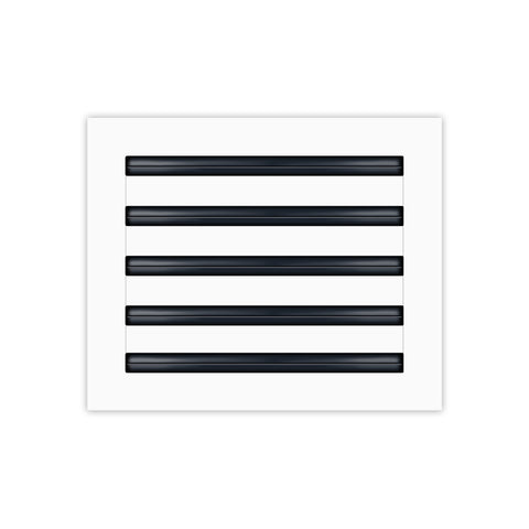 BUILDMART - 12x10 White Modern AC Vent Cover - Decorative Air Vent - Standard Linear Slot Diffuser - Register Grille for Ceiling, Walls & Floors - Texas Buildmart
