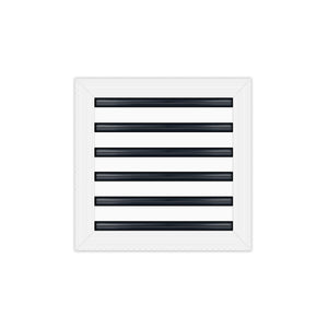 BUILDMART - 12x12 MUD-IN Air Vent Cover - Drywall MUD IN White Air Vent - MUD Linear Slot Diffuser - Register Grille for Ceiling and Walls - Texas Buildmart