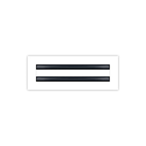 BUILDMART - 12x4 White Modern AC Vent Cover - Decorative Air Vent - Standard Linear Slot Diffuser - Register Grille for Ceiling, Walls & Floors - Texas Buildmart