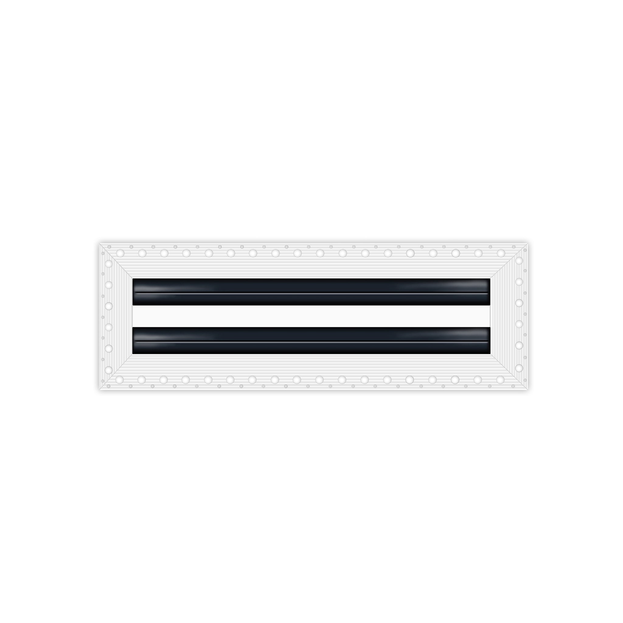 BUILDMART - 12" Mud-In Linear Slot Diffuser - 2 Slot -  Air Vent Cover - Drywall MUD IN White Air Vent - MUD Linear Slot Diffuser - Register Grille for Ceiling and Walls - Texas Buildmart