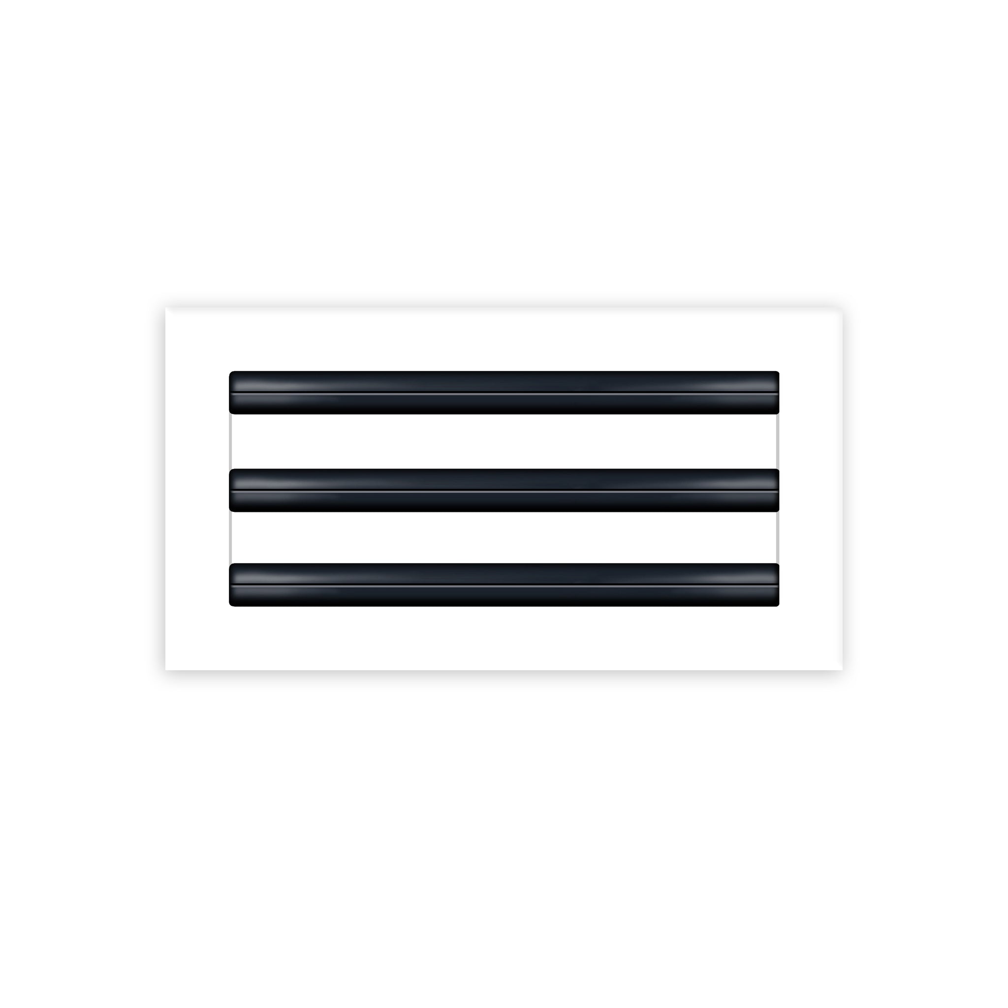BUILDMART - 12x6 White Modern AC Vent Cover - Decorative Air Vent - Standard Linear Slot Diffuser - Register Grille for Ceiling, Walls & Floors - Texas Buildmart