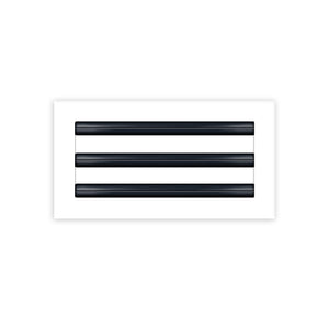 BUILDMART - 12x6 White Modern AC Vent Cover - Decorative Air Vent - Standard Linear Slot Diffuser - Register Grille for Ceiling, Walls & Floors - Texas Buildmart