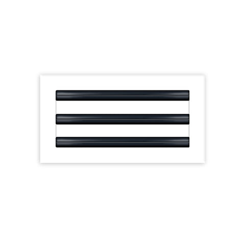 BUILDMART - 12x6 White Modern AC Vent Cover - Decorative Air Vent - Standard Linear Slot Diffuser - Register Grille for Ceiling, Walls & Floors - Texas Buildmart