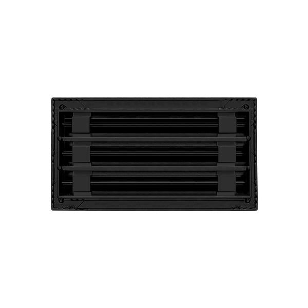 Back of 12x6 Modern Air Vent Cover Black - 12x6 Standard Linear Slot Diffuser Black - Texas Buildmart