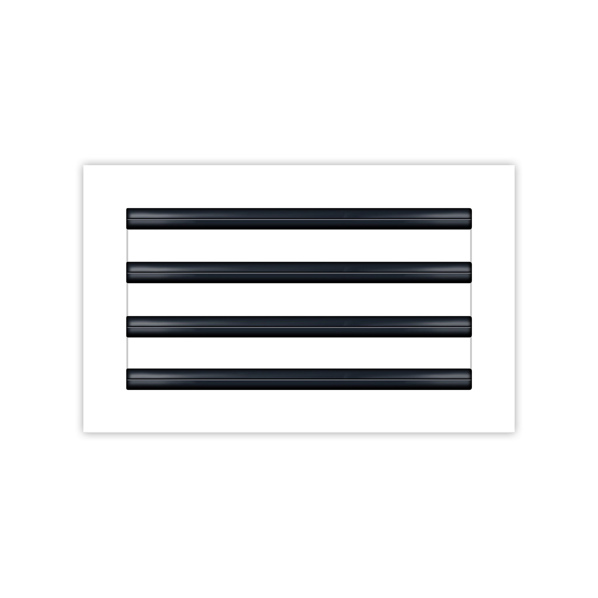 BUILDMART - 12x8 White Modern AC Vent Cover - Decorative Air Vent - Standard Linear Slot Diffuser - Register Grille for Ceiling, Walls & Floors - Texas Buildmart