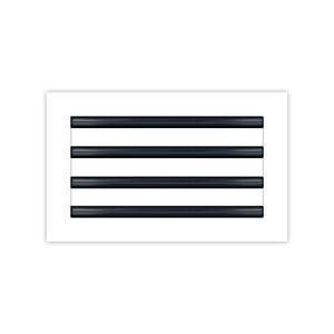 BUILDMART - 12x8 White Modern AC Vent Cover - Decorative Air Vent - Standard Linear Slot Diffuser - Register Grille for Ceiling, Walls & Floors - Texas Buildmart