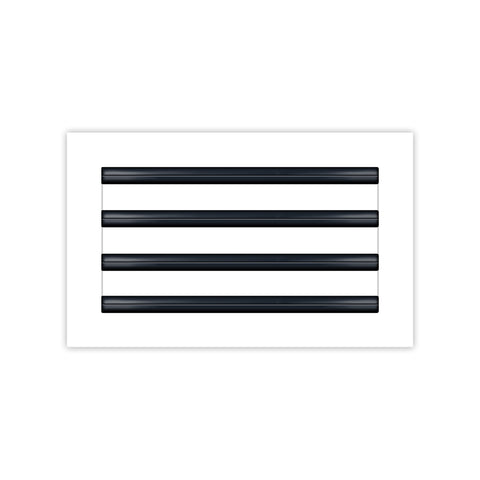 BUILDMART - 12x8 White Modern AC Vent Cover - Decorative Air Vent - Standard Linear Slot Diffuser - Register Grille for Ceiling, Walls & Floors - Texas Buildmart