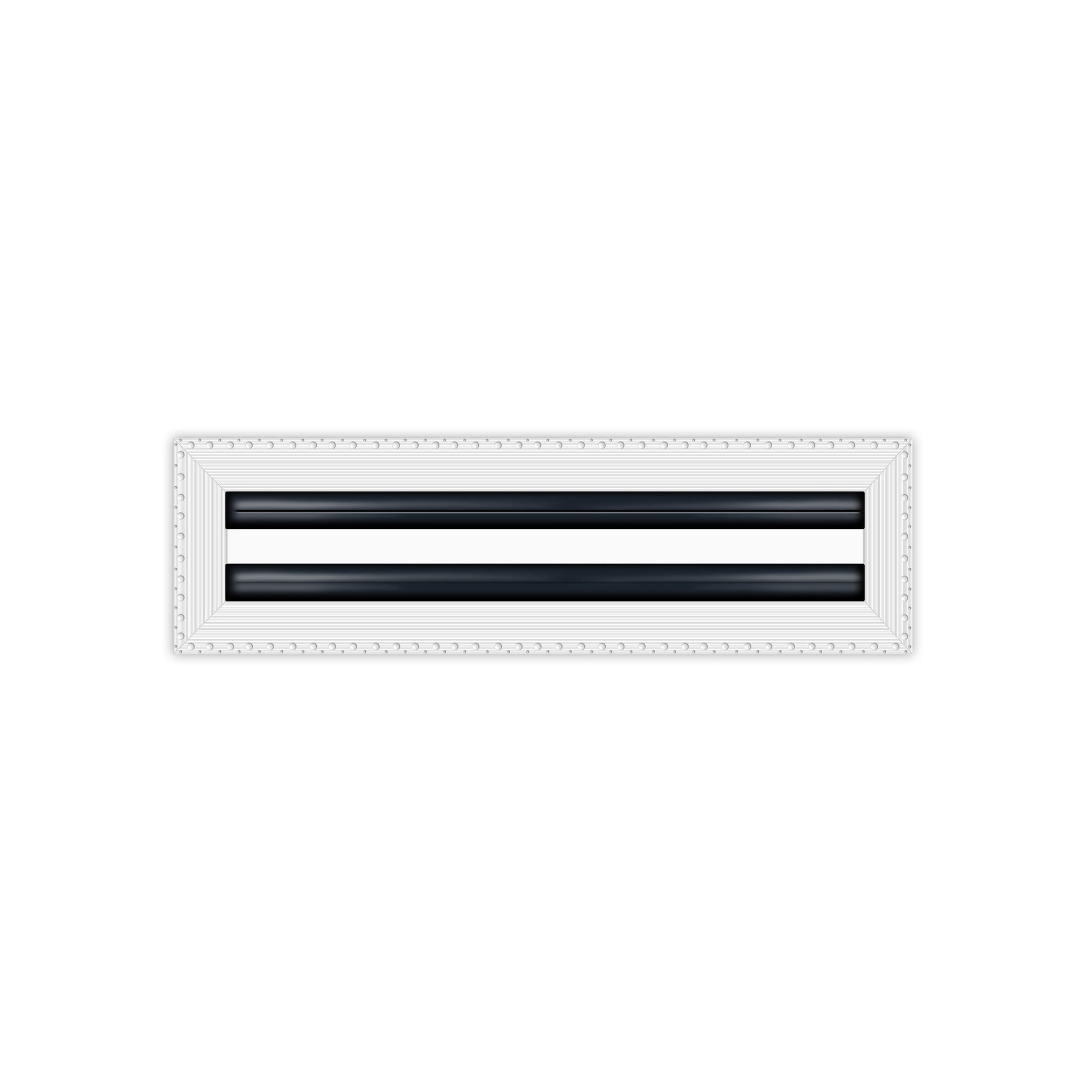 BUILDMART - 14x4 MUD-IN Air Vent Cover - Drywall MUD IN White Air Vent - MUD Linear Slot Diffuser - Register Grille for Ceiling and Walls - Texas Buildmart