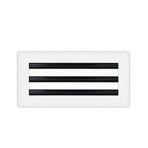 BUILDMART - 14x6 MUD-IN Air Vent Cover - Drywall MUD IN White Air Vent - MUD Linear Slot Diffuser - Register Grille for Ceiling and Walls - Texas Buildmart