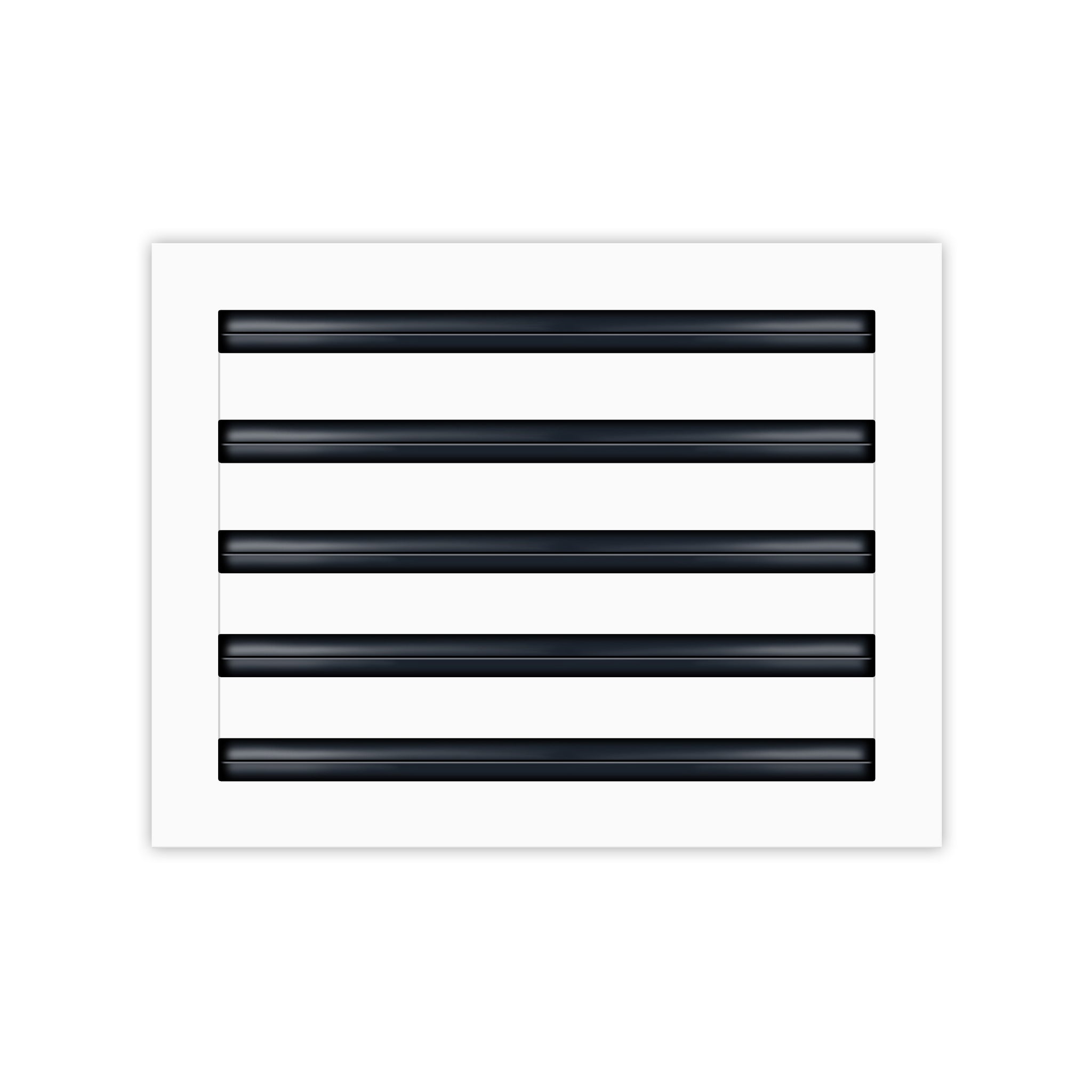 BUILDMART - 14x10 White Modern AC Vent Cover - Decorative Air Vent - Standard Linear Slot Diffuser - Register Grille for Ceiling, Walls & Floors - Texas Buildmart