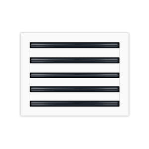 BUILDMART - 14x10 White Modern AC Vent Cover - Decorative Air Vent - Standard Linear Slot Diffuser - Register Grille for Ceiling, Walls & Floors - Texas Buildmart