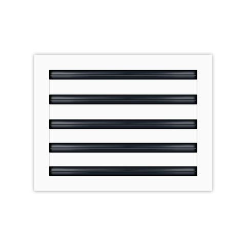 BUILDMART - 14x10 White Modern AC Vent Cover - Decorative Air Vent - Standard Linear Slot Diffuser - Register Grille for Ceiling, Walls & Floors - Texas Buildmart