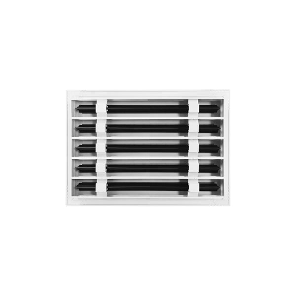 Back of 14x10 Modern Air Vent Cover White - 14x10 Standard Linear Slot Diffuser White - Texas Buildmart