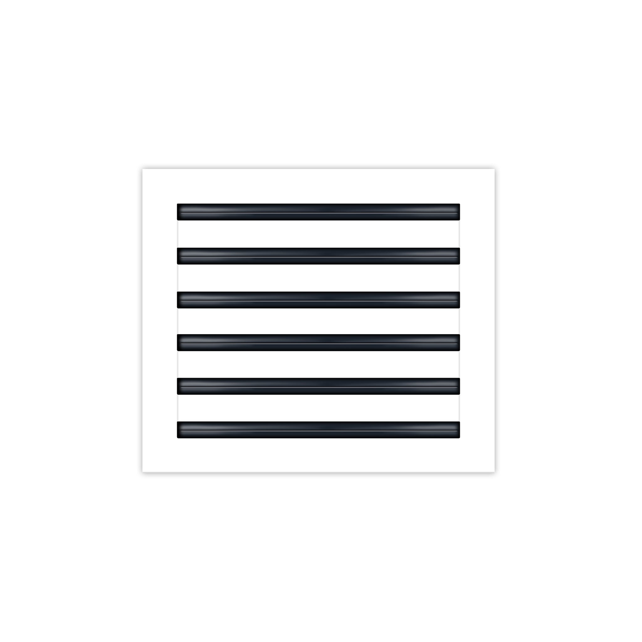 BUILDMART - 14x12 White Modern AC Vent Cover - Decorative Air Vent - Standard Linear Slot Diffuser - Register Grille for Ceiling, Walls & Floors - Texas Buildmart