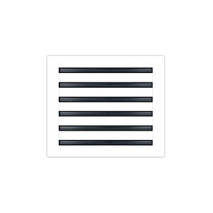 BUILDMART - 14x12 White Modern AC Vent Cover - Decorative Air Vent - Standard Linear Slot Diffuser - Register Grille for Ceiling, Walls & Floors - Texas Buildmart