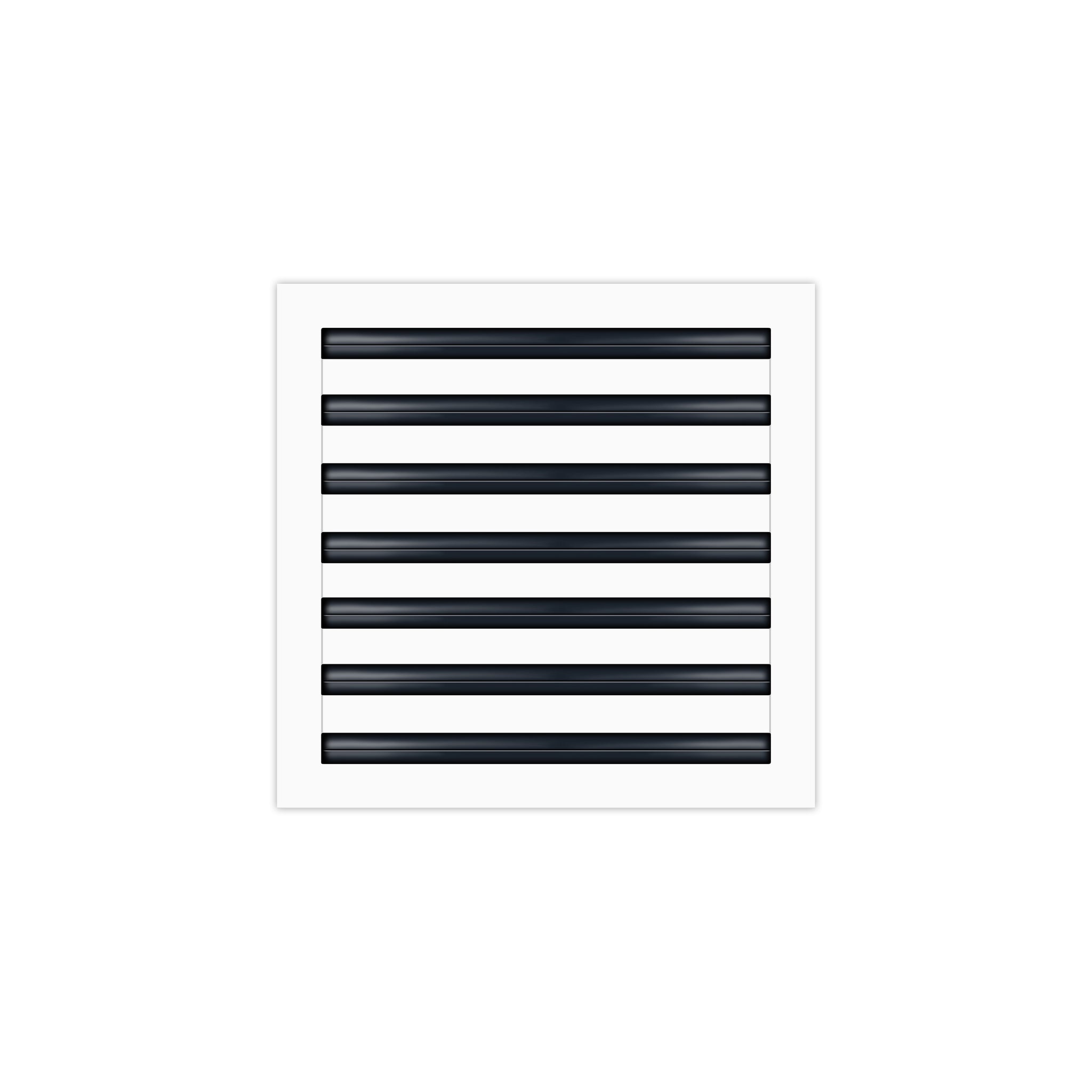 BUILDMART - 14x14 White Modern AC Vent Cover - Decorative Air Vent - Standard Linear Slot Diffuser - Register Grille for Ceiling, Walls & Floors - Texas Buildmart