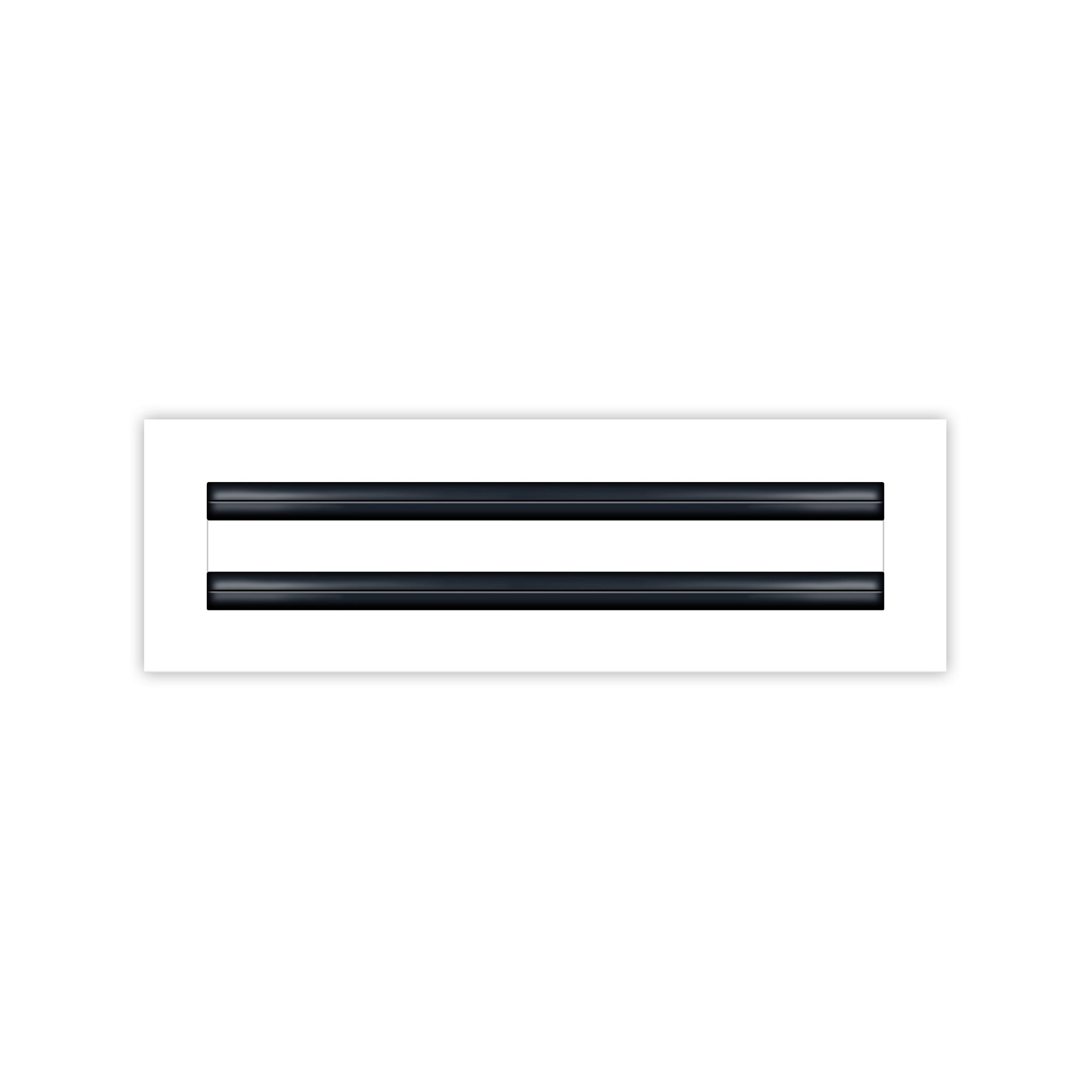 BUILDMART - 14x4 White Modern AC Vent Cover - Decorative Air Vent - Standard Linear Slot Diffuser - Register Grille for Ceiling, Walls & Floors - Texas Buildmart