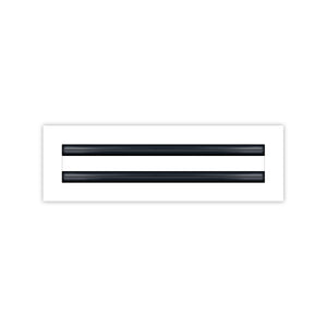 BUILDMART - 14x4 White Modern AC Vent Cover - Decorative Air Vent - Standard Linear Slot Diffuser - Register Grille for Ceiling, Walls & Floors - Texas Buildmart