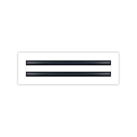 BUILDMART - 14x4 White Modern AC Vent Cover - Decorative Air Vent - Standard Linear Slot Diffuser - Register Grille for Ceiling, Walls & Floors - Texas Buildmart