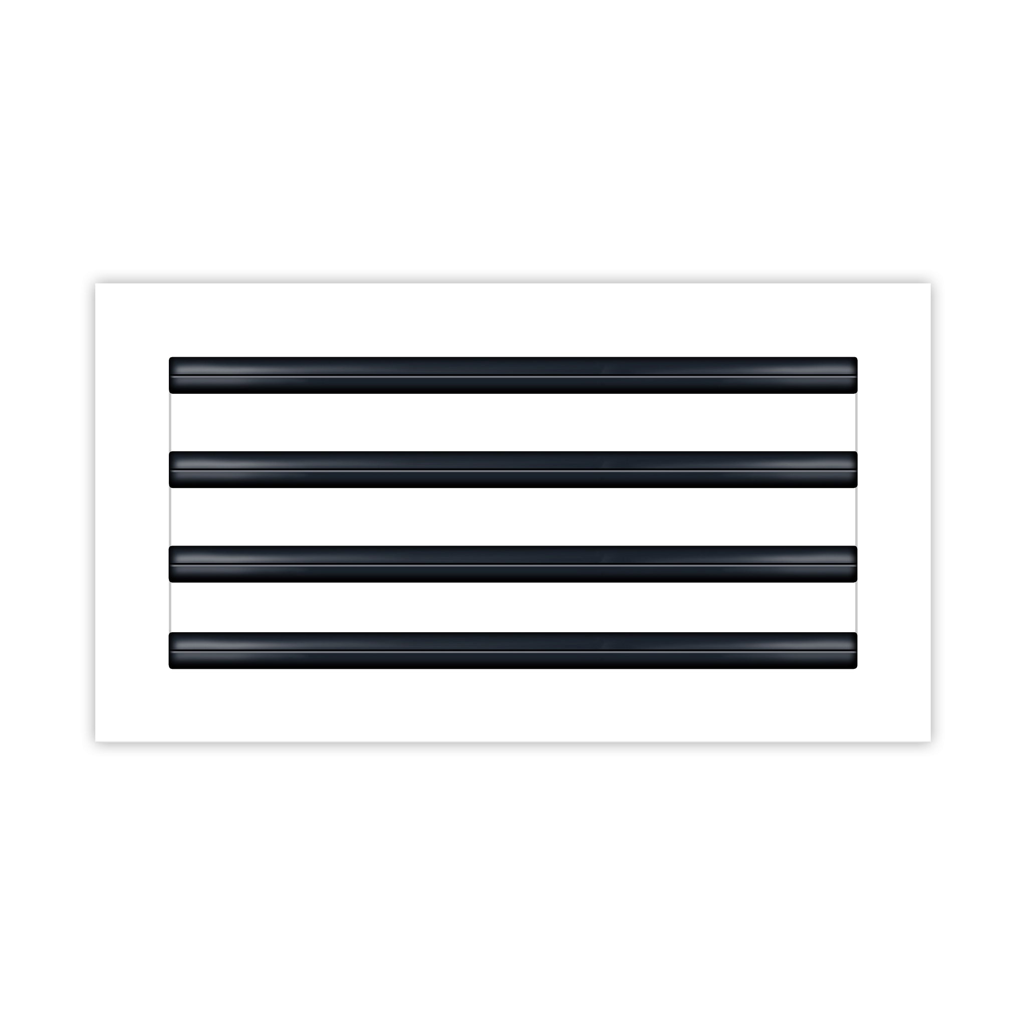 BUILDMART - 14x8 White Modern AC Vent Cover - Decorative Air Vent - Standard Linear Slot Diffuser - Register Grille for Ceiling, Walls & Floors - Texas Buildmart