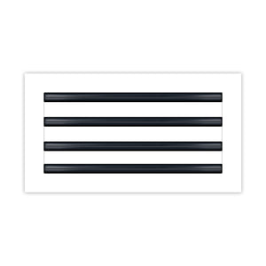 BUILDMART - 14x8 White Modern AC Vent Cover - Decorative Air Vent - Standard Linear Slot Diffuser - Register Grille for Ceiling, Walls & Floors - Texas Buildmart