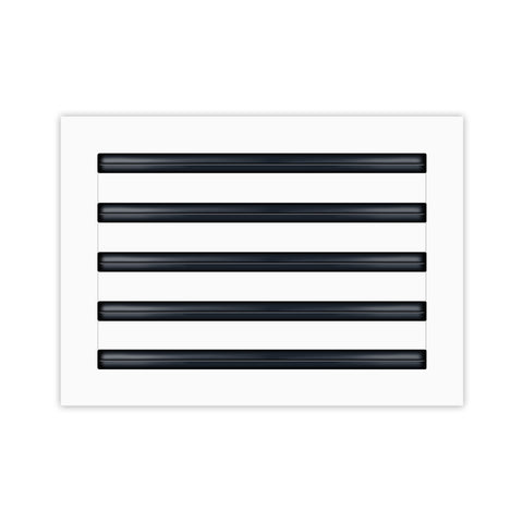 BUILDMART - 16x10 White Modern AC Vent Cover - Decorative Air Vent - Standard Linear Slot Diffuser - Register Grille for Ceiling, Walls & Floors - Texas Buildmart
