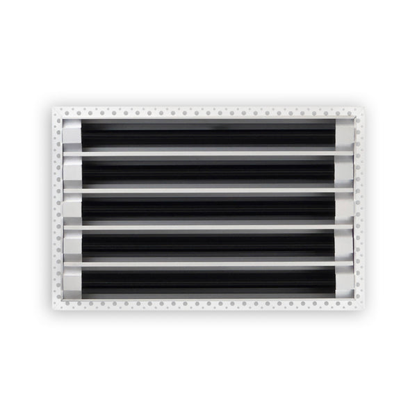 BUILDMART - 16x10 MUD-IN Air Vent Cover - Drywall MUD IN White Air Vent - MUD Linear Slot Diffuser - Register Grille for Ceiling and Walls - Texas Buildmart