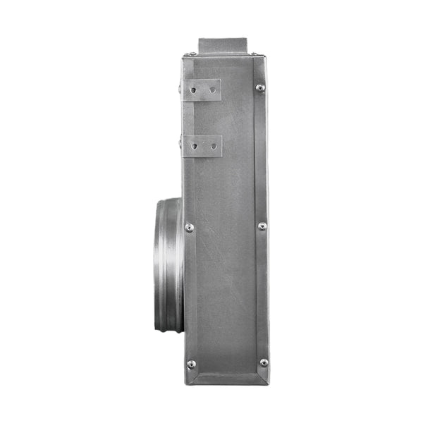 Side of 18 Inch 1 Slot Linear Slot Plenum Box - Linear Slot Diffuser Plenum - Texas Buildmart - AC Vent Covers - Linear Plenum Box