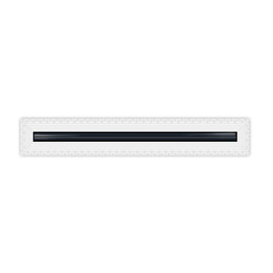 BUILDMART - 18" Mud-In Linear Slot Diffuser - 1 Slot -  Air Vent Cover - Drywall MUD IN White Air Vent - MUD Linear Slot Diffuser - Register Grille for Ceiling and Walls - Texas Buildmart